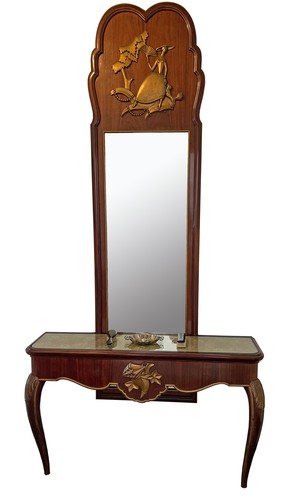 Antique console art nouveau - console,