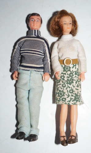 Vtg lundby dollhouse people - lundby,