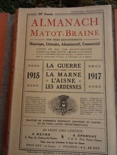 ALMANACH MATOT-BRAINE MARNE