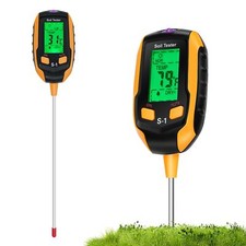 Testeur de Sol 4 en 1 Humidimètre Plantes avec Plantes/Humidité du Sol/pH/Lum...