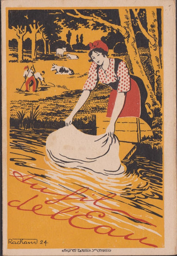 Old advertising leaflet - old,
