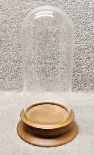 Globe verre socle bois - socle,