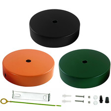 Simple / Paire vintage rosace de plafond en m?tal Plaque de plafond r?tro