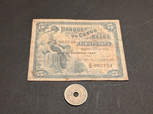 Billet francs congo belge - francs,