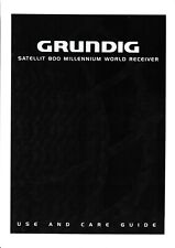 Manuel D'Utilisation Pour Grundig Satellit 800