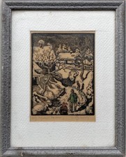 Gravure D'Hiver Avec Des