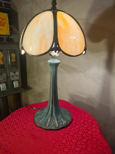 Lampe acier patiné vieux - lampe,
