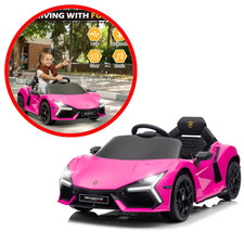 Voiture Électrique Enfant 3-6 Ans Rose Télécommande 2,4G