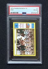1972 Panini Munich 72 - #7 USA - PSA 4 (3 Total Population)