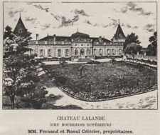 MÉDOC. SAINT-ESTÈPHE. Chateau Lalande (Cru Bourgeois Supérieur). SMALL 1908