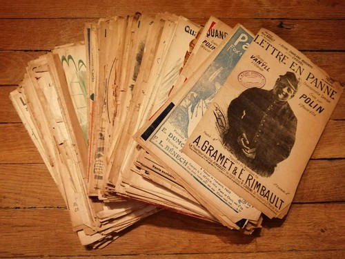 Partitions chansons - partitions, et