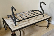 Grand porte buche berceau