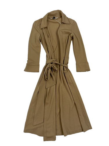 Robe portefeuille beige diane - portefeuille,