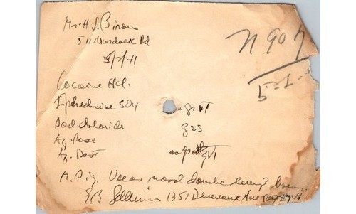 1941 cocaine ephedrine - ephedrine, rx