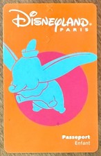DISNEYLAND PARIS PASSPORT DISNEY DUMBO TICKET CARD PHONECARD CARD TELECARD