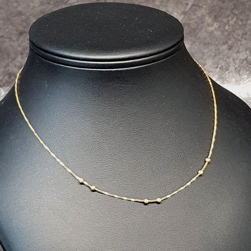 Bijou fin collier - collier, or