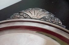 Grand Plateau Art Déco Métal