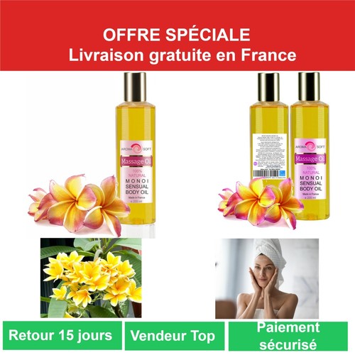 Huile massage monoï - de,