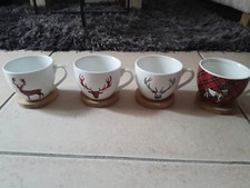 LOT DE 4 TASSES LINVOSGES-