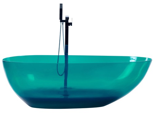 Baignoire îlot vert sauge - Îlot, en