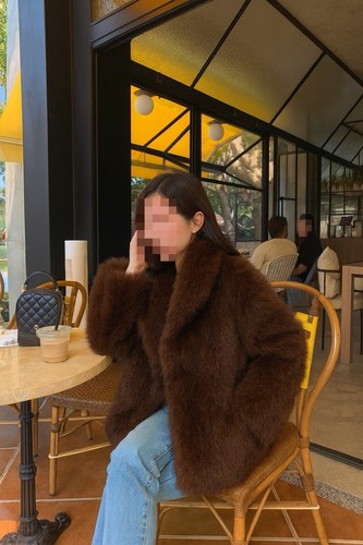 Manteau fausse fourrure - manteau,