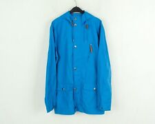 OLD NAVY Veste HOMME S Capuche Imperméable Parka Polyester Bleu Long Bouton