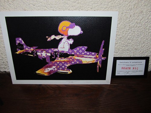 Snoopy serigraphie pop - art, de