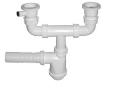 Double Bol Évier Kit Déchet