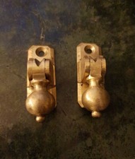 2 Comfortable Bronze or Brass Furniture Tall 5.8cm Drawer Pendant Handles
