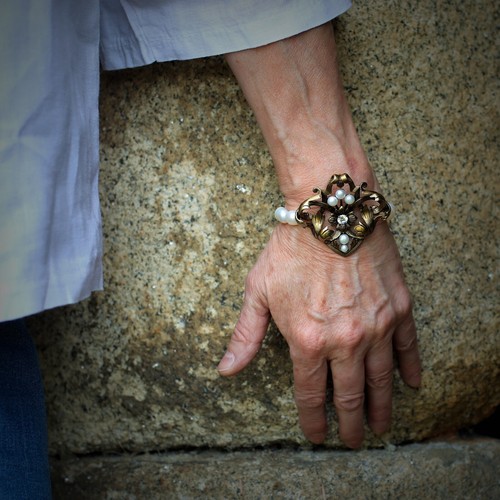 Gros bracelet réglable doré - gros,