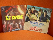 2 VINYLS 45 T – LOS DIABLOS