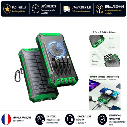 Batterie externe solaire - externe,