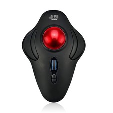 Adesso 2.4Ghz Wireless Programmable Ambidextrous Ergonomic Trackball Mouse, with