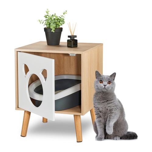 Meuble toilette pour chat - meuble,