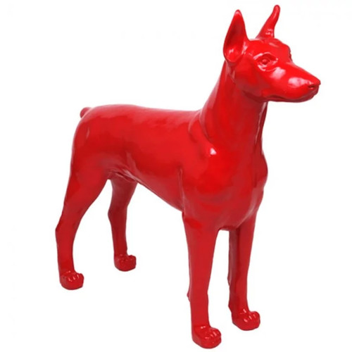 Statue chien résine - chien, en