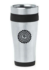 Stainless Steel Insulated 16oz Travel Mug Coffee Cup BMX Mountain  Bike Gears