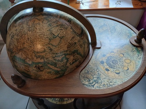 Table bar globe terrestre - , en