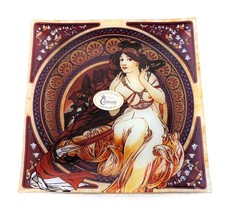 Plateau en verre Alfons Mucha