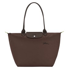LONGCHAMP Le Pliage Green L Tote bag Mocha - Recycled canvas New
