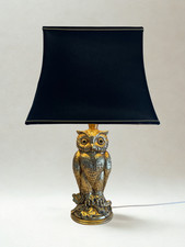 Lampe chouette vintage en