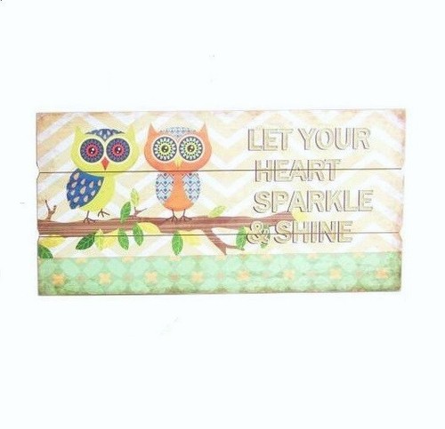 Cadre tableau bois hibou sur - tableau,