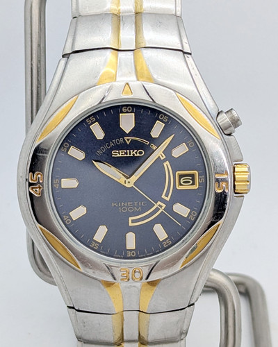 Seiko kinetic 100m two tone - 100m, two-tone