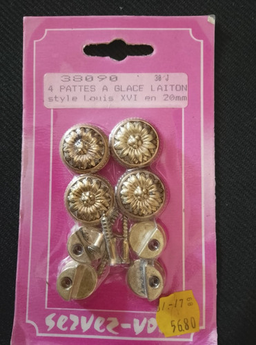 Pattes fixation laiton style - laiton,