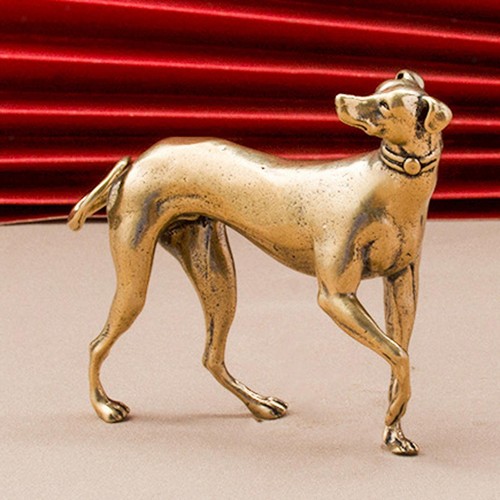 Figurine chien laiton - de, en