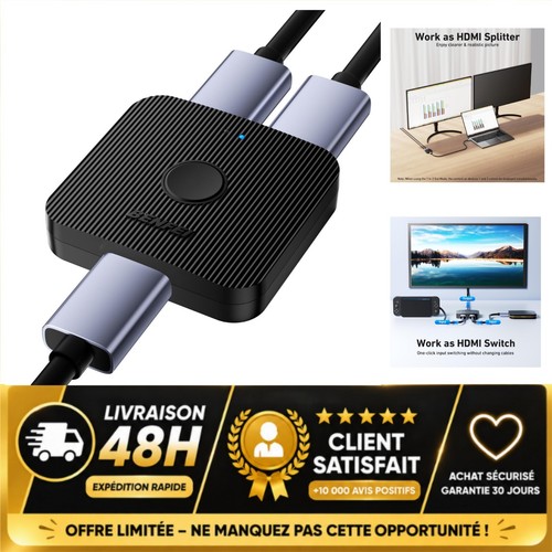 Benfei switch hdmi - hdmi, 4k