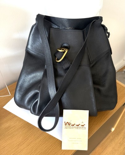 Delvaux sac cuir - graine, noir