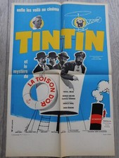 Tintin and the Mystery of the Golden Fleece French Movie Poster Original 15"23