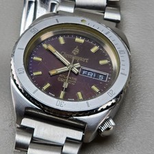 Chronosport Atlantis Quartz Mens Watch Swiss Made Day Date Stainless Steel 2 ATM