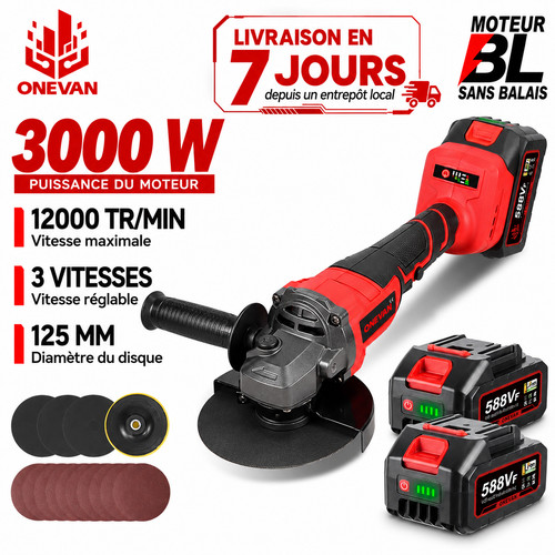 Meuleuse sans fil 125mm - sans,