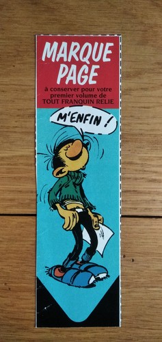 Marque page gaston lagaffe - lagaffe,